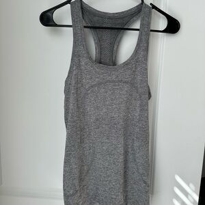 Lululemon Gray Swiftly Tech Racerback Tank Size 6